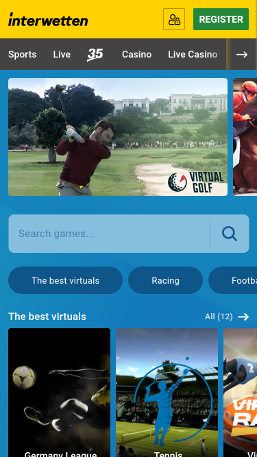 Jeux virtuels mobiles de casino Interwetten