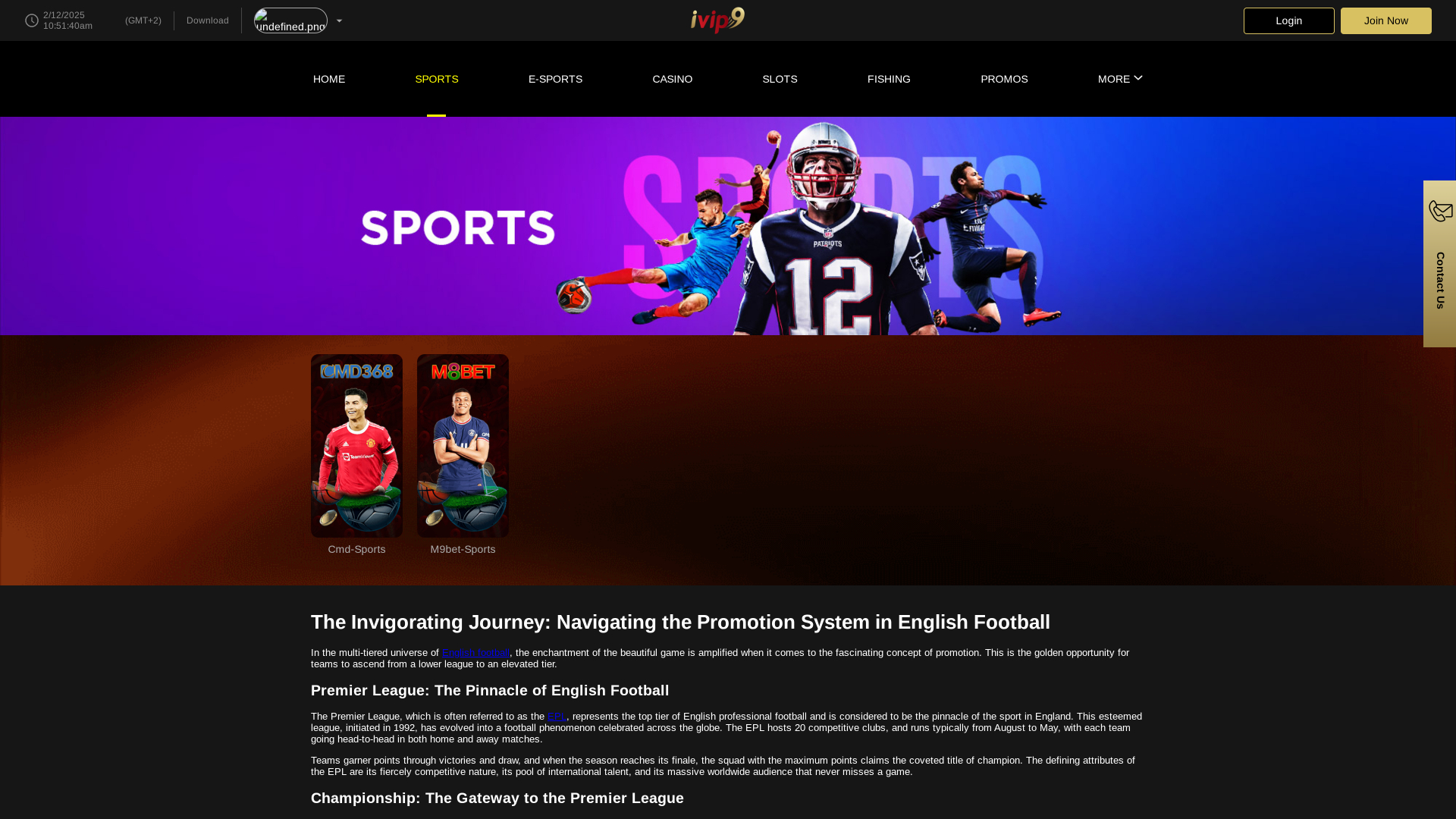 Bureau de sport de casino IVIP9