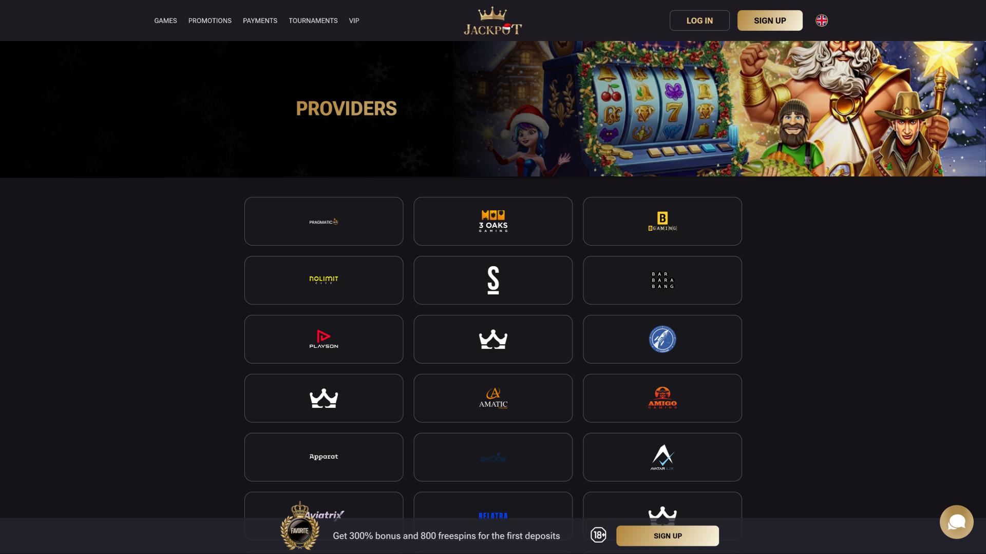 Jack-Pot Casino game developers page