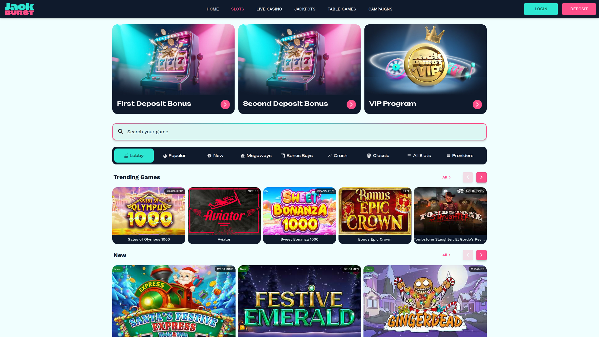 Desktop dei Giochi Jackburst