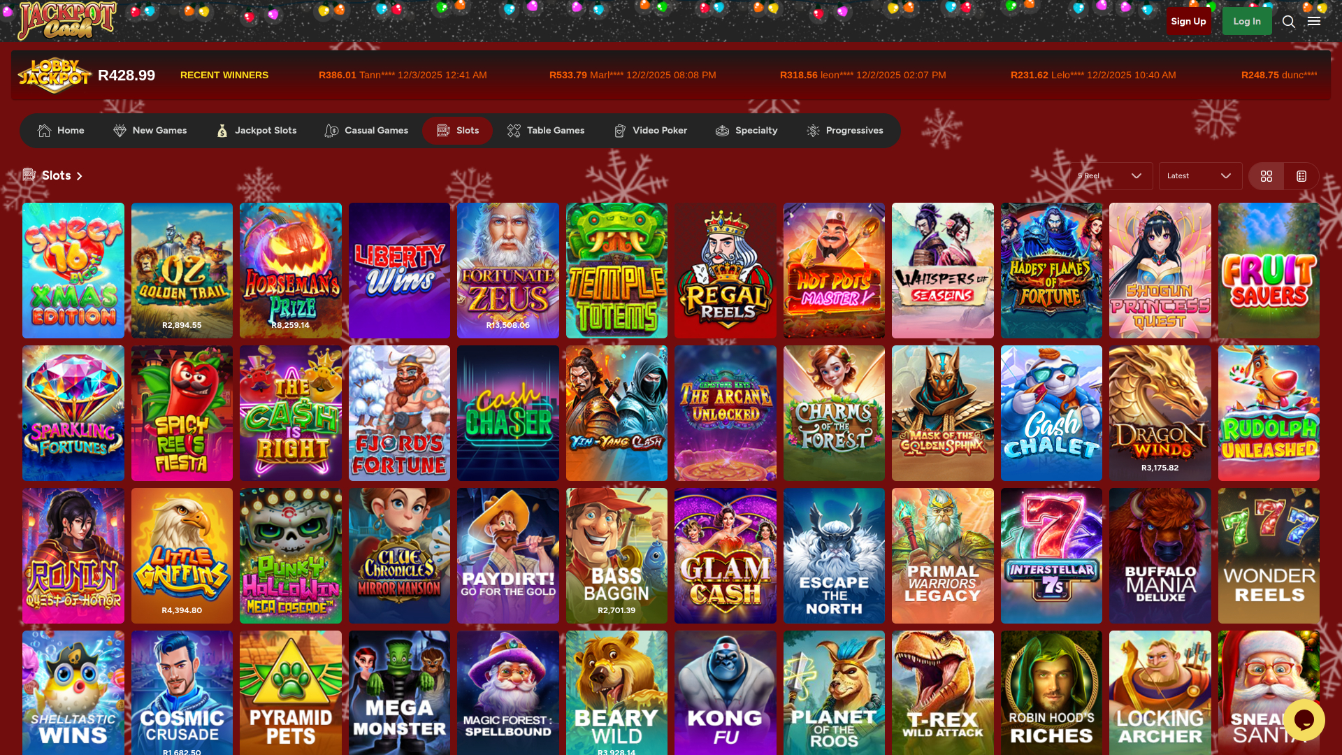 Jeux de casino Jackpot Cash sur ordinateur