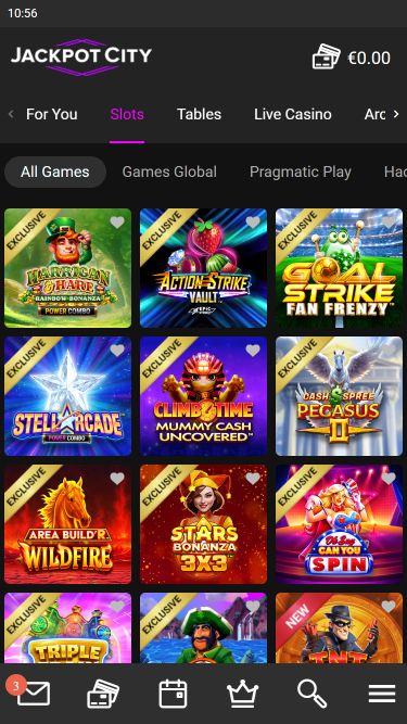 Мобильные игры казино Jackpot City