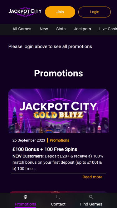 Promozioni del casinò Jackpot City Mobile