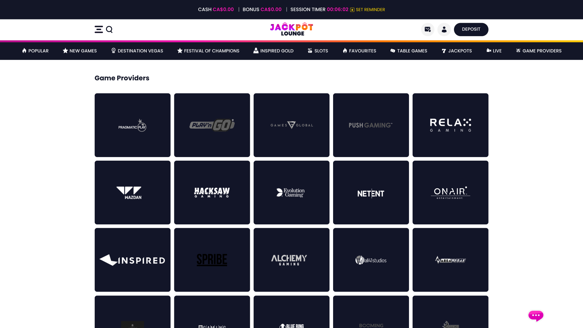 Développeurs de jeux de casino Jackpot Lounge - Bureau