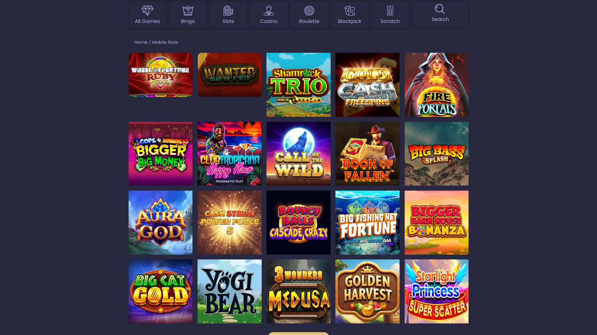 Jackpot Mobile Casino Games Desktop