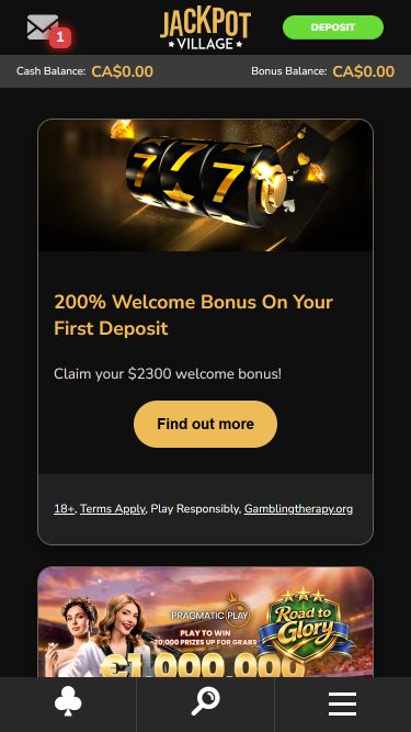 Promociones móviles del casino Jackpot Village