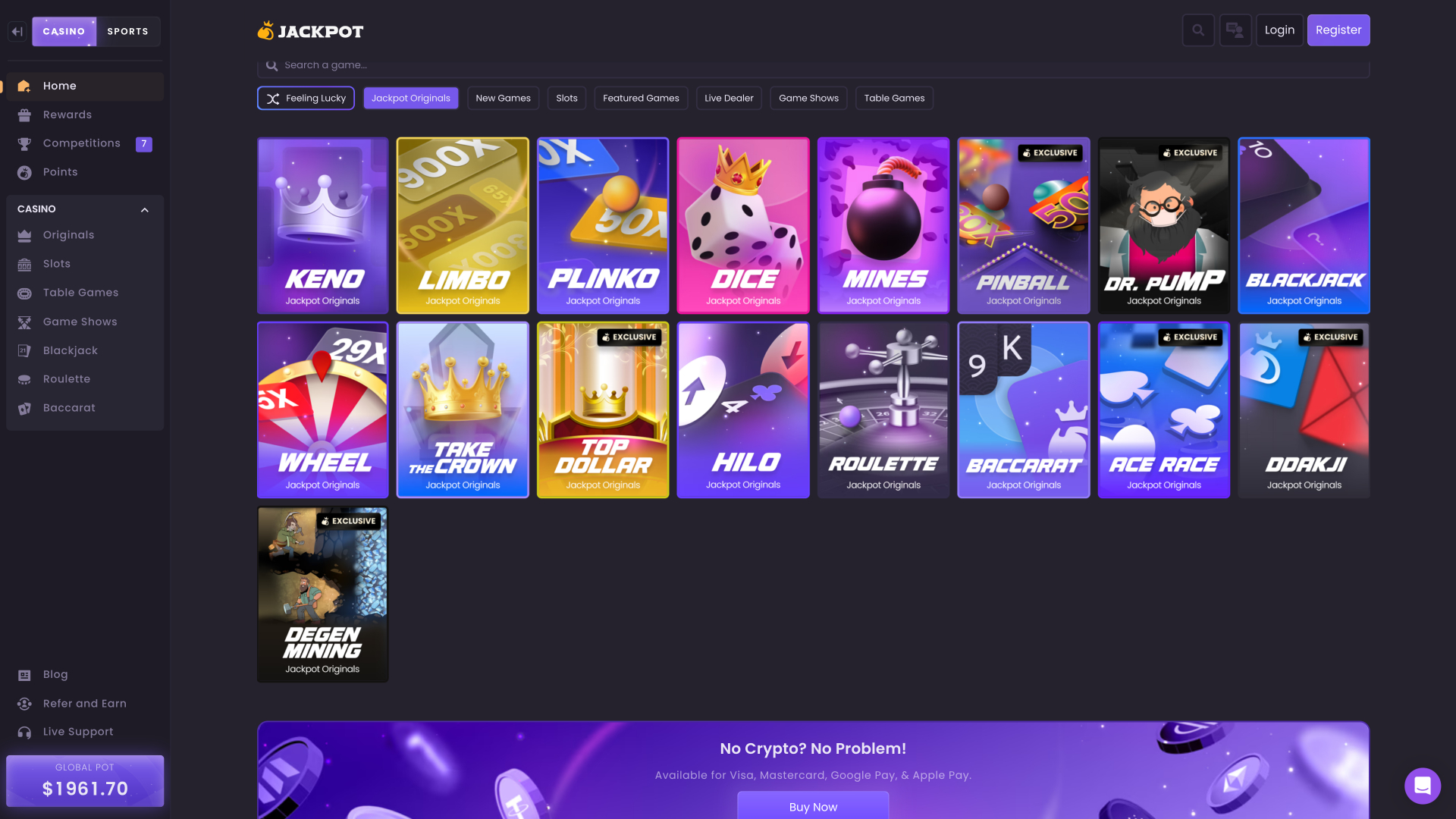 Jackpot.bet Casino Jackpot Desktop