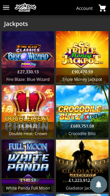 Jackpot.com Casinò Jackpot Mobile