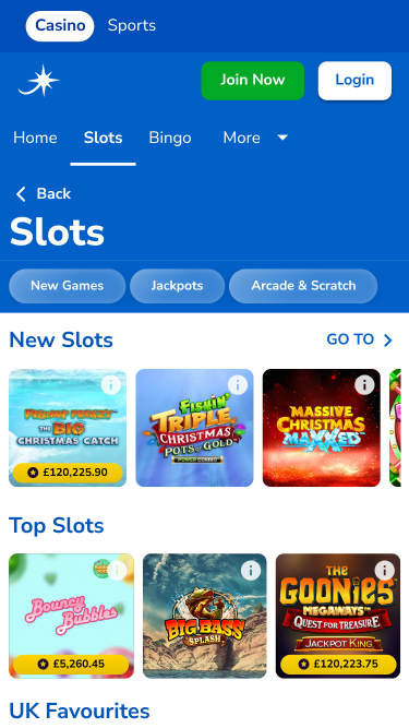 Jeux de casino Jackpotjoy sur mobile