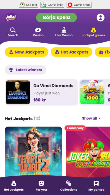 Jalla Casino Jackpot Bureau