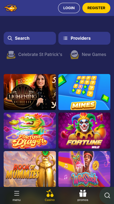 Giochi per dispositivi mobili del casinò JasminSlots