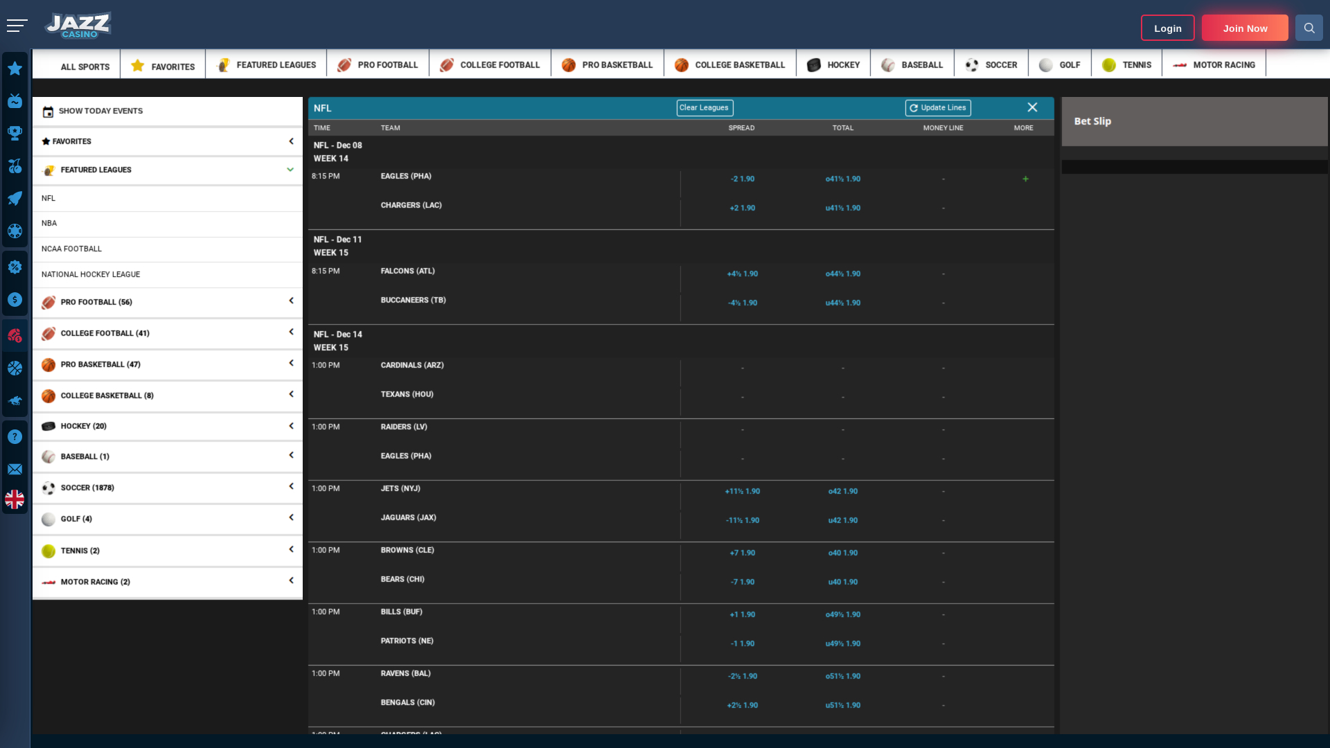 Bureau des sports de casino Jazz