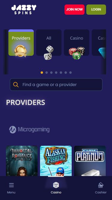 Desarrolladores de juegos móviles de Jazzy Spins Casino