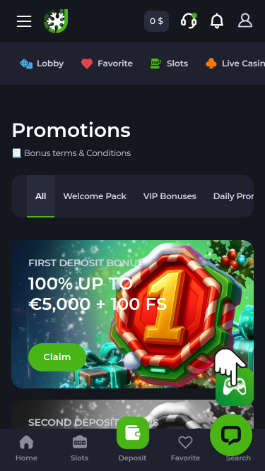 Promotions du casino Jeetcity sur mobile