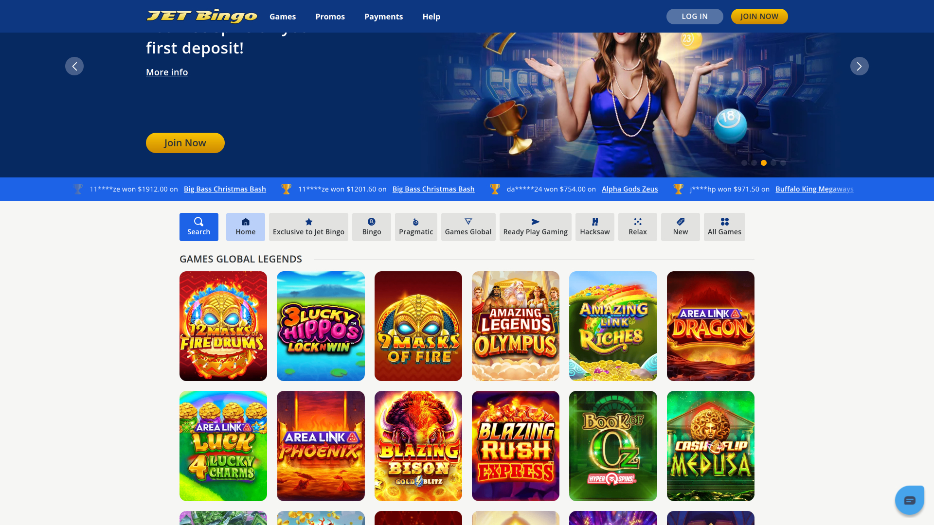 Sviluppatori di giochi Jet Bingo Desktop
