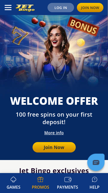 Promozioni Jet Bingo Mobile