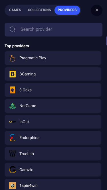 Jet4bet Casino-Spielentwickler Mobil