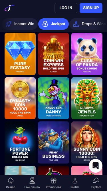 Мобильный джекпот казино Jet4bet