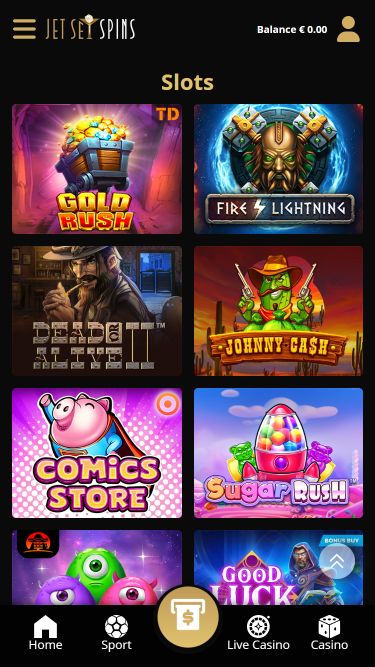 Jeux mobiles de casino JetSetSpins