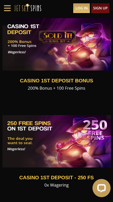 JetSetSpins Casino Mobile Promotions