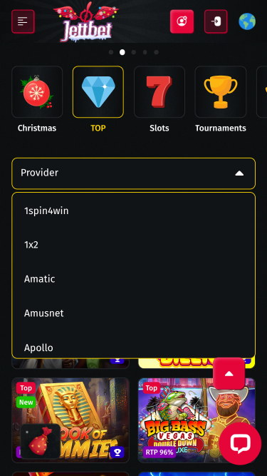 Jettbet Casino Game Developers Mobile