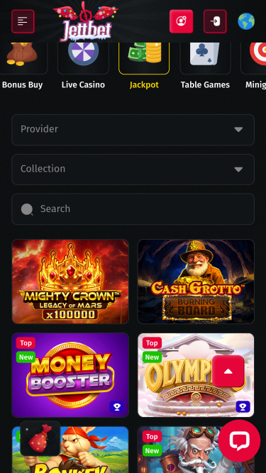 Jettbet Casino Jackpot Mobile