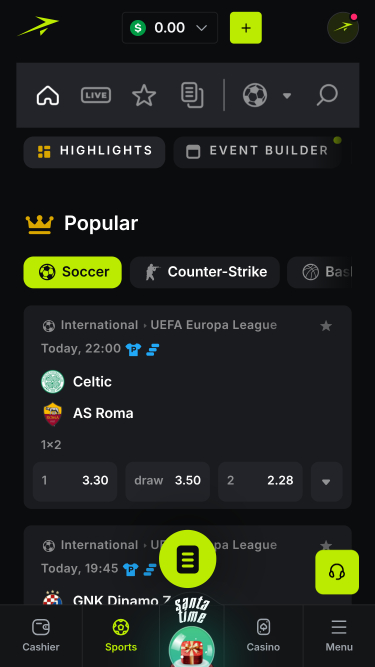 Jetton Games Casino Deportes Móvil