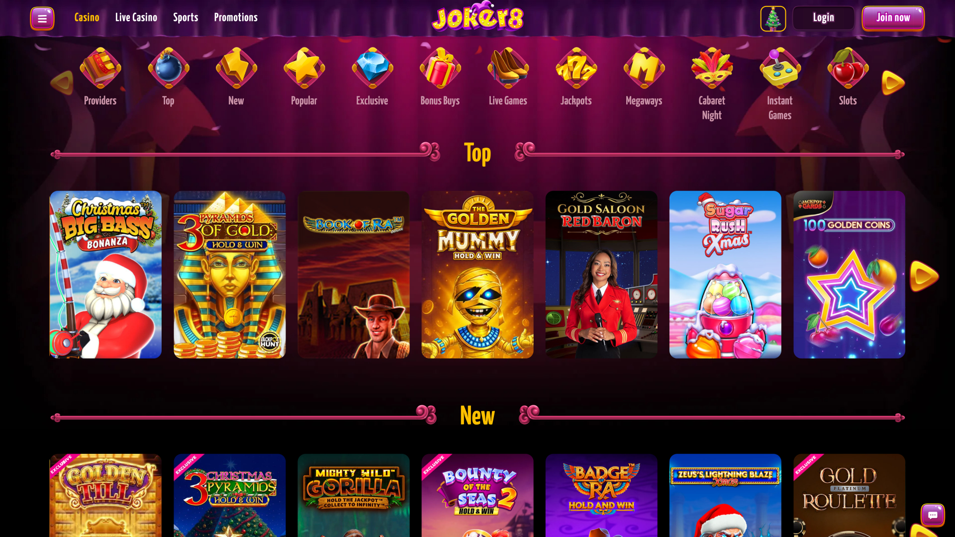 Giochi da casinò Joker8 per desktop