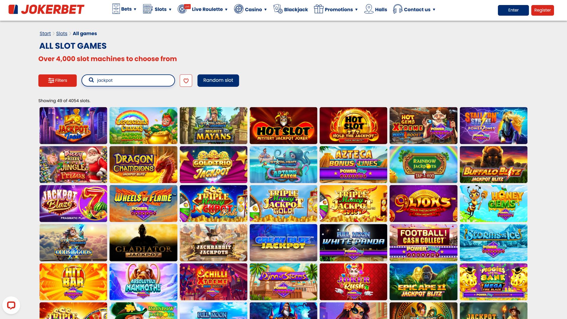Jackpot de bureau du casino Jokerbet