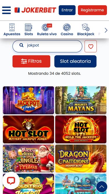 Jackpot mobile du casino Jokerbet