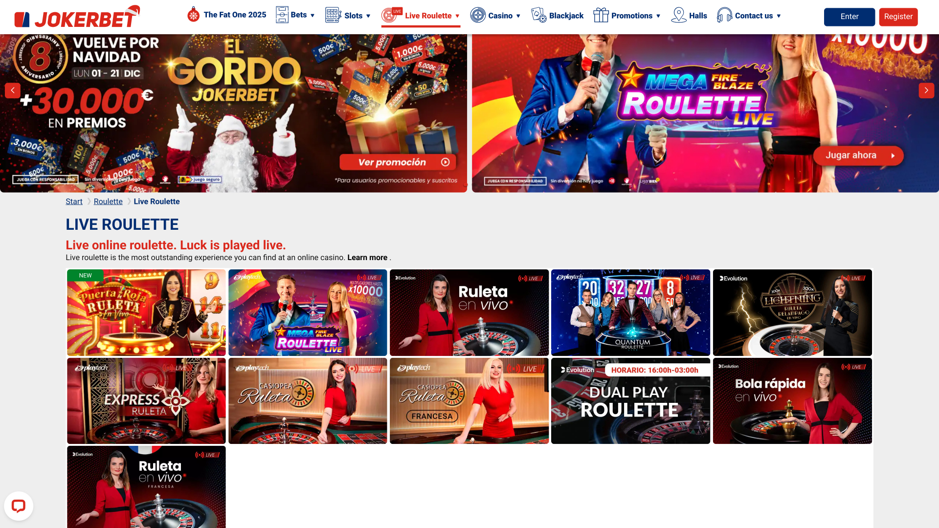 Jokerbet Casino avec croupier en direct sur ordinateur