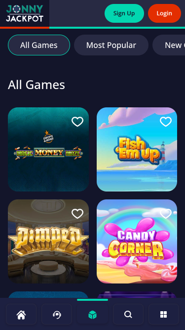 Jeux de casino Jonny Jackpot sur mobile