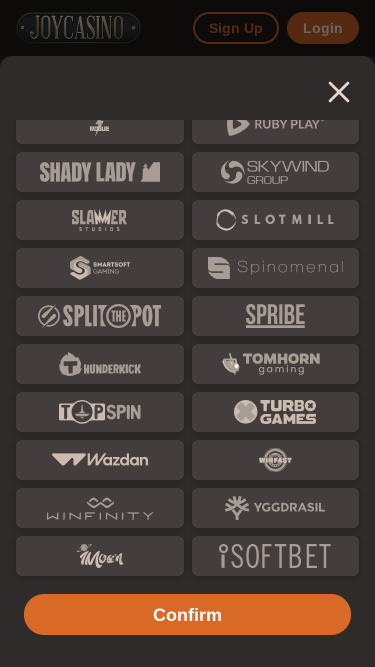 Sviluppatori di giochi per dispositivi mobili Joy Casino