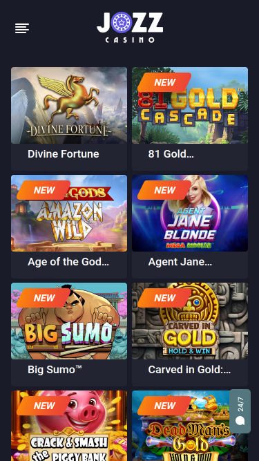 Jackpot mobile du casino Jozz