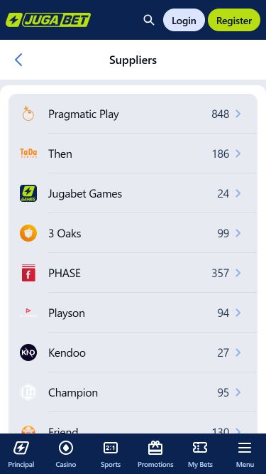 Разработчики мобильных игр для казино Jugabet
