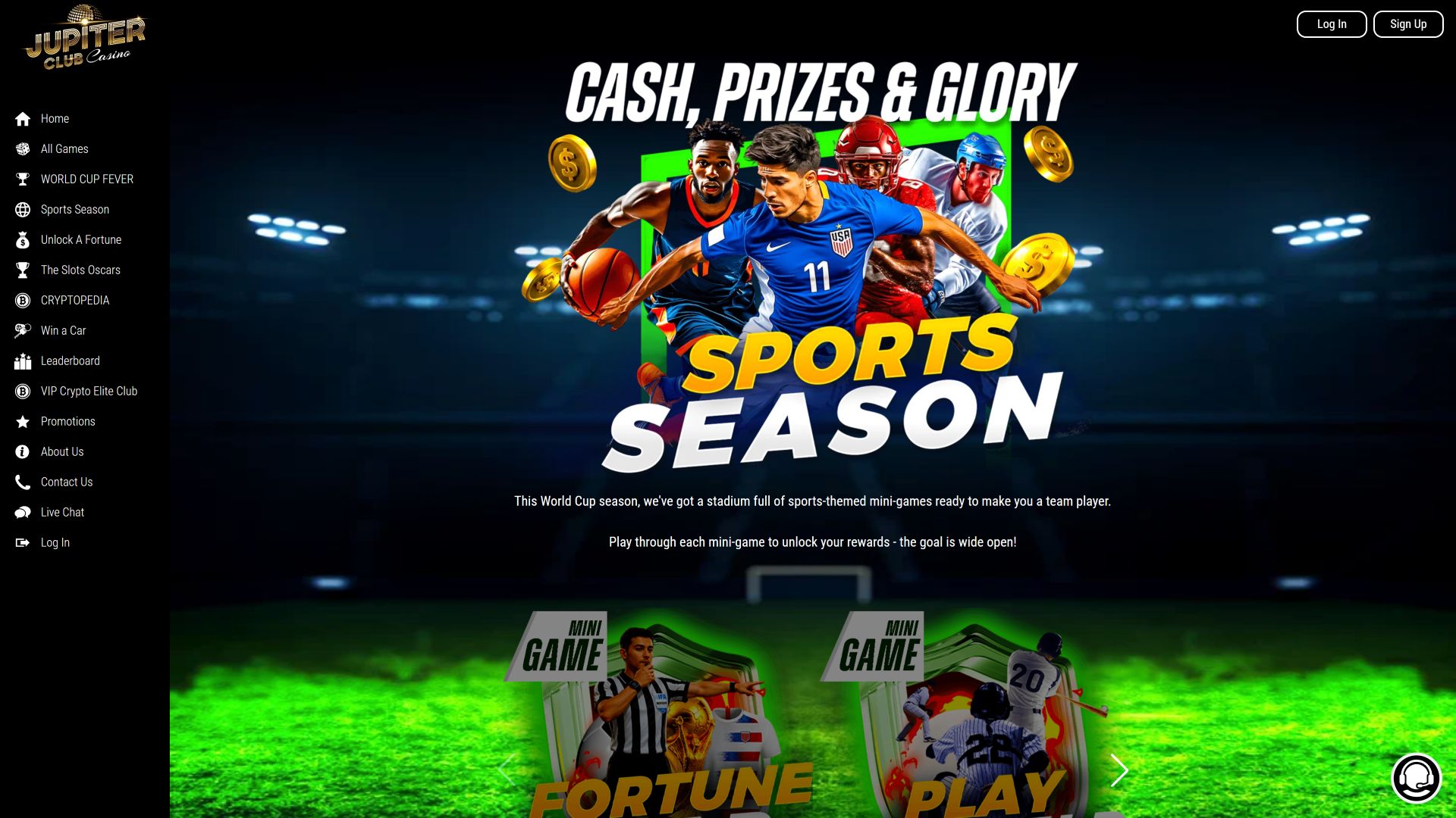 Temporada de deportes de escritorio del Casino Jupiter Club