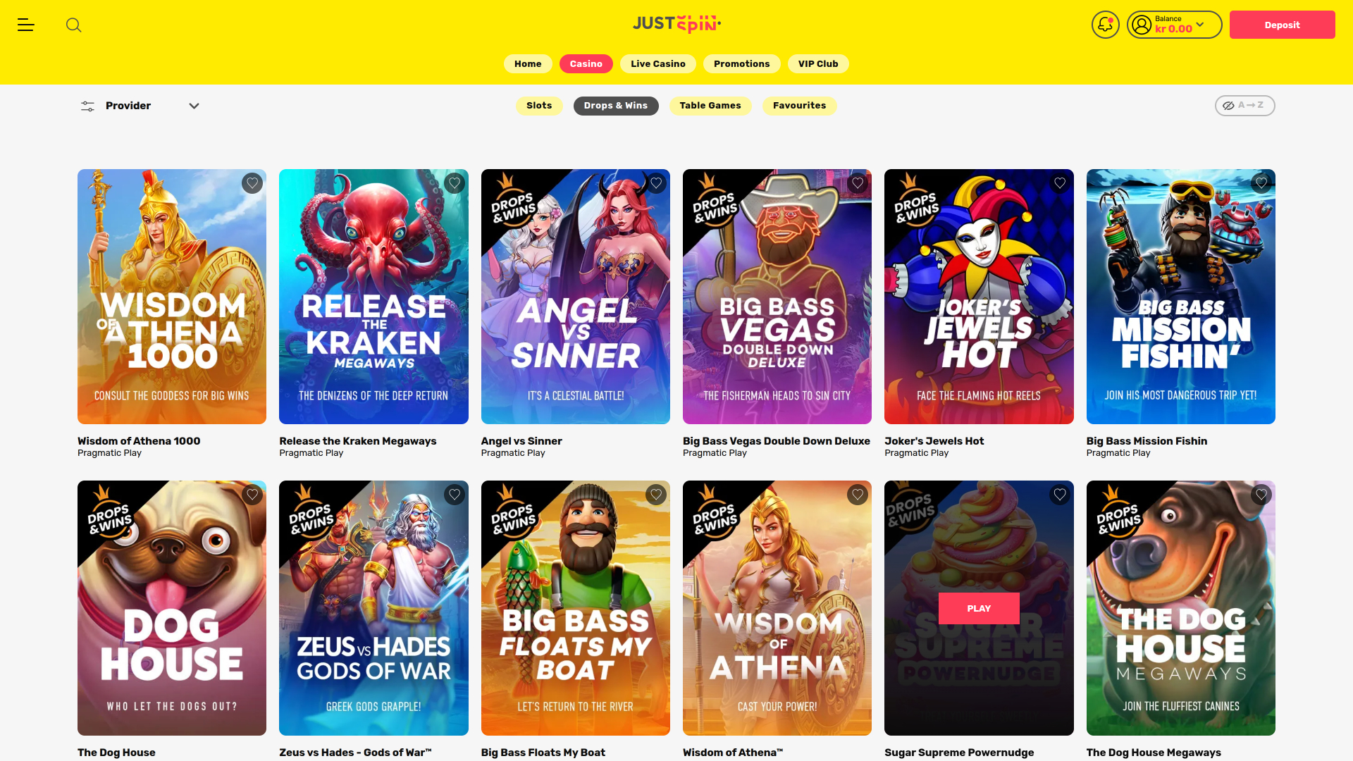 Gains et pertes sur ordinateur au casino Justspin