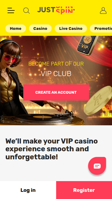 Programme VIP mobile du casino Justspin
