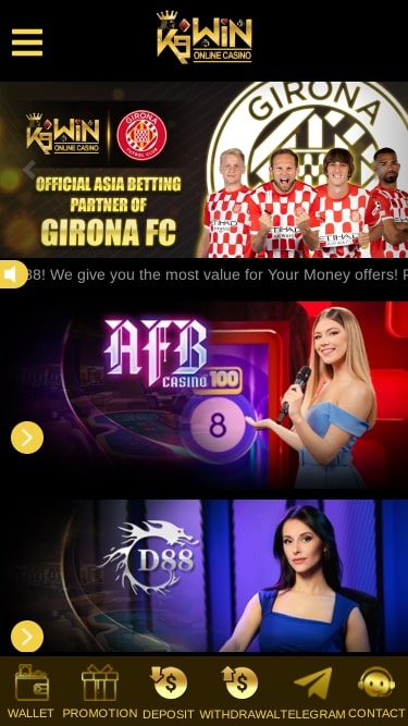 Croupier en direct du Casino K9Win Mobile