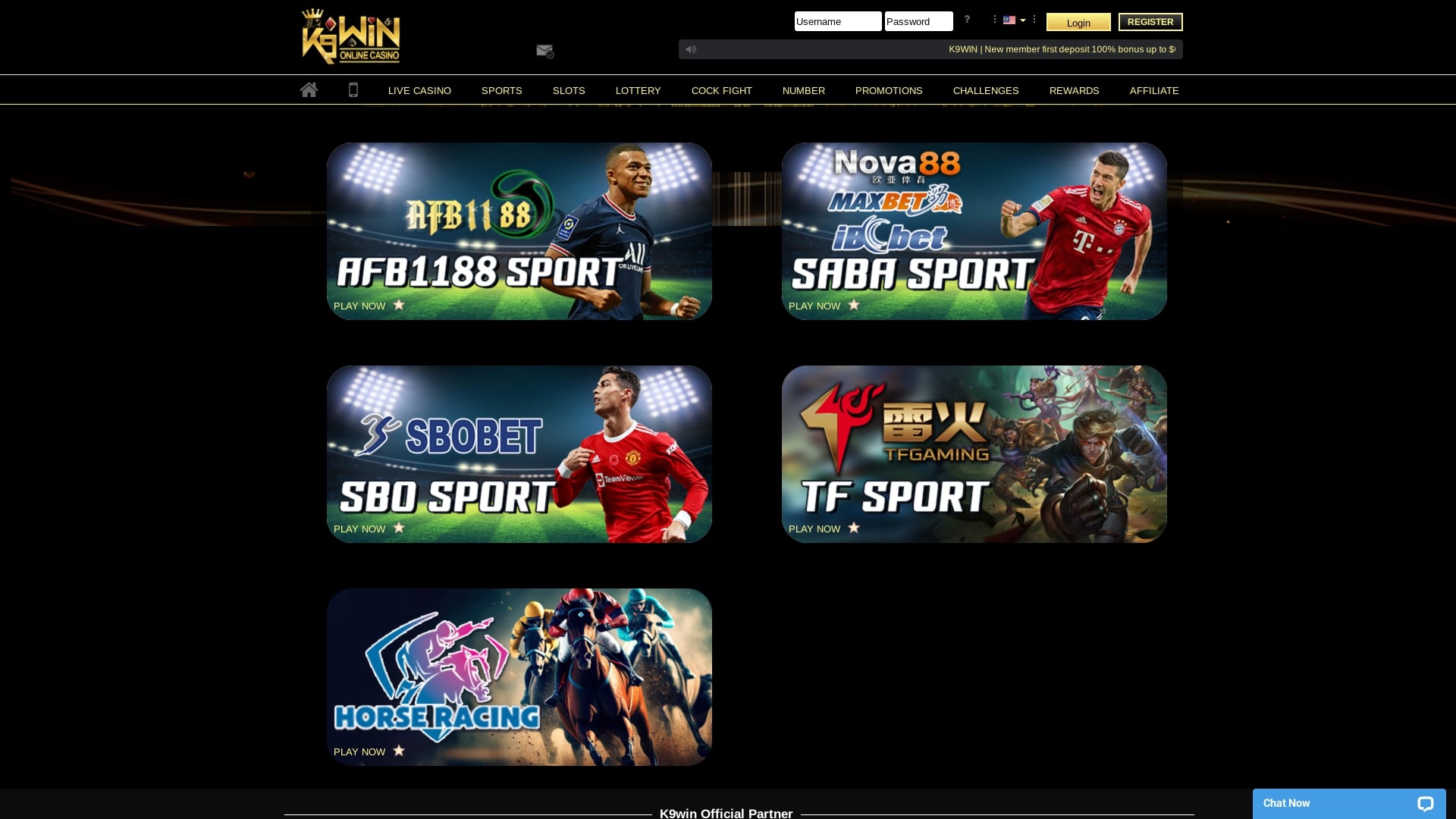 Sports du Casino K9Win Bureau