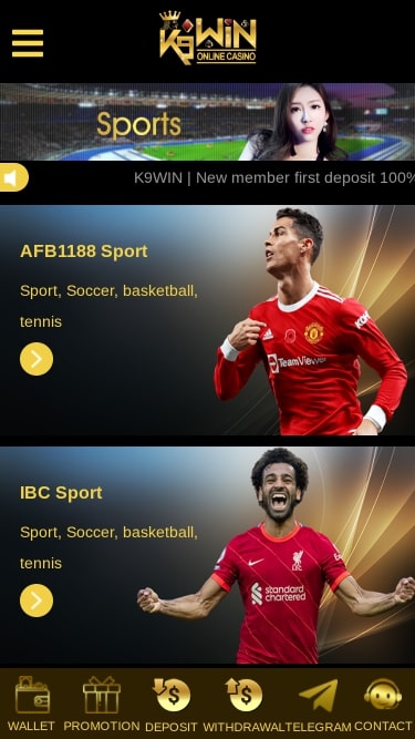 Sports du Casino K9Win Mobile