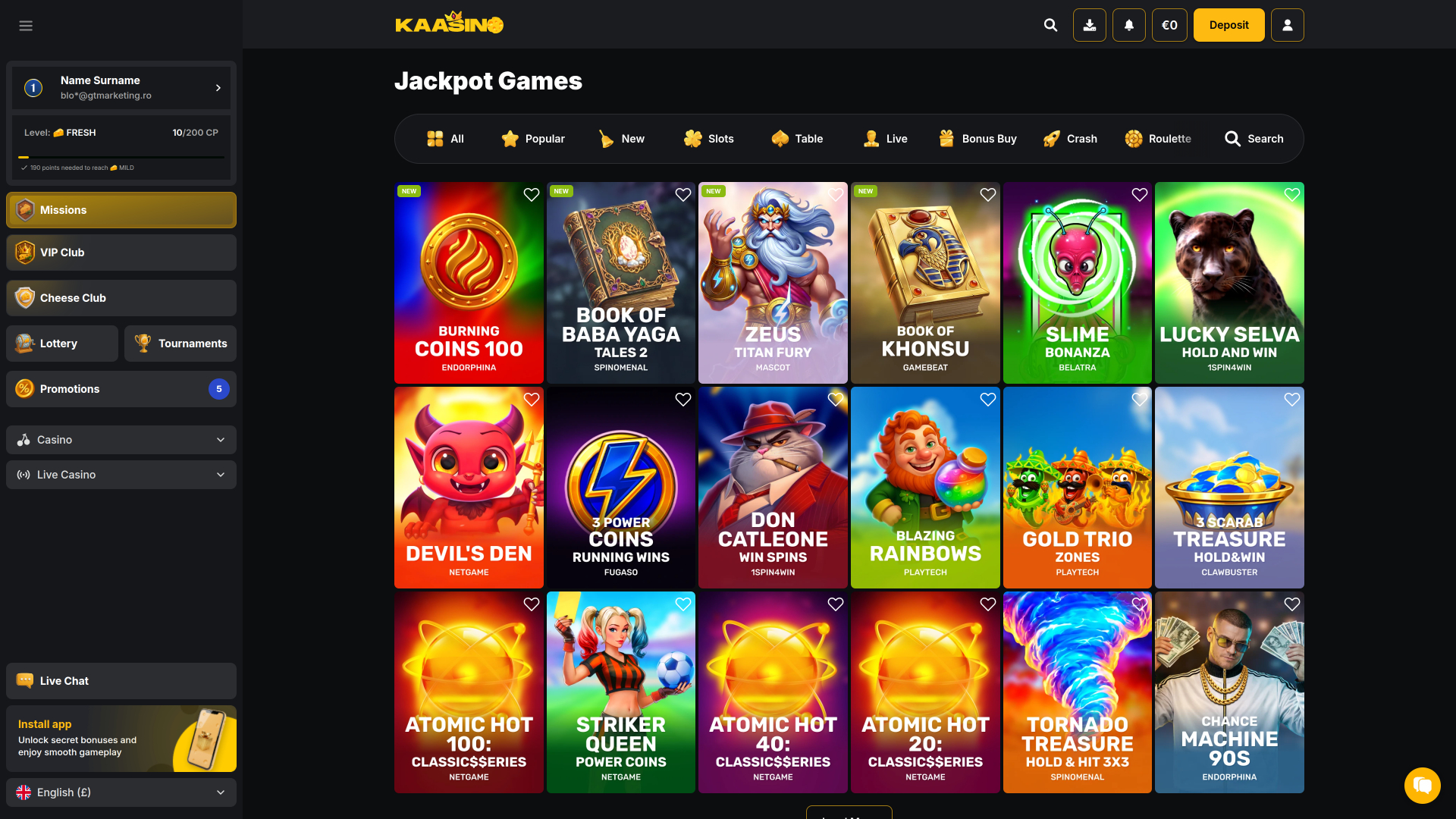 Casino Desktop Jackpot