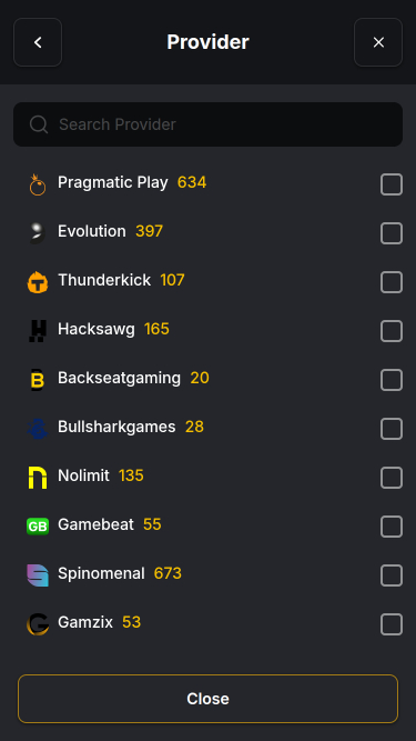 Kaasino Casino Mobile-Spielentwickler
