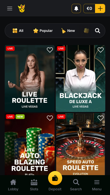 Kaasino Casino Mobile Live-Dealer