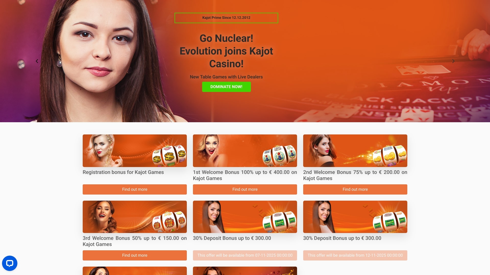 Promotions du Casino Kajot Bureau