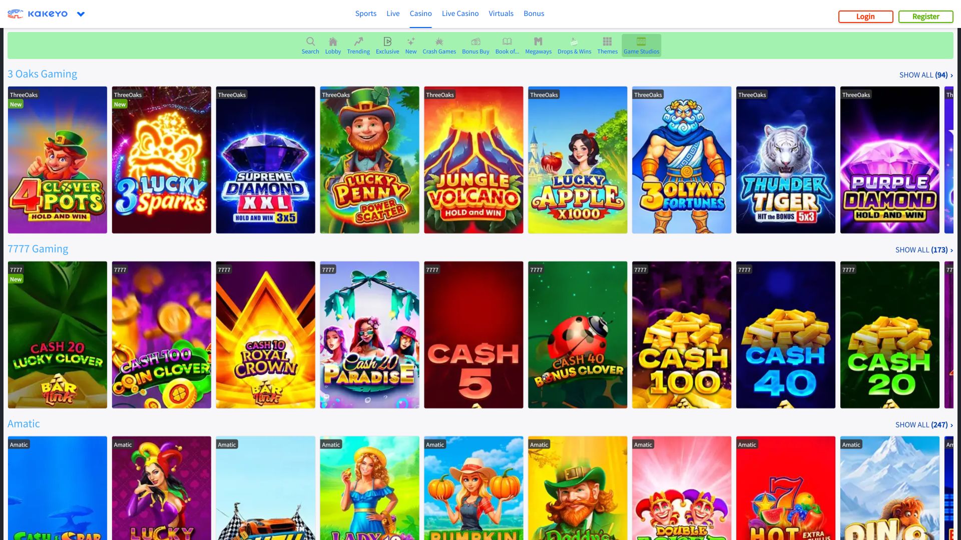 Sviluppatori di giochi per computer desktop di KaKeYo Casino