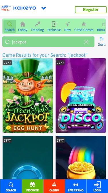 Jackpot mobile del casinò KaKeYo