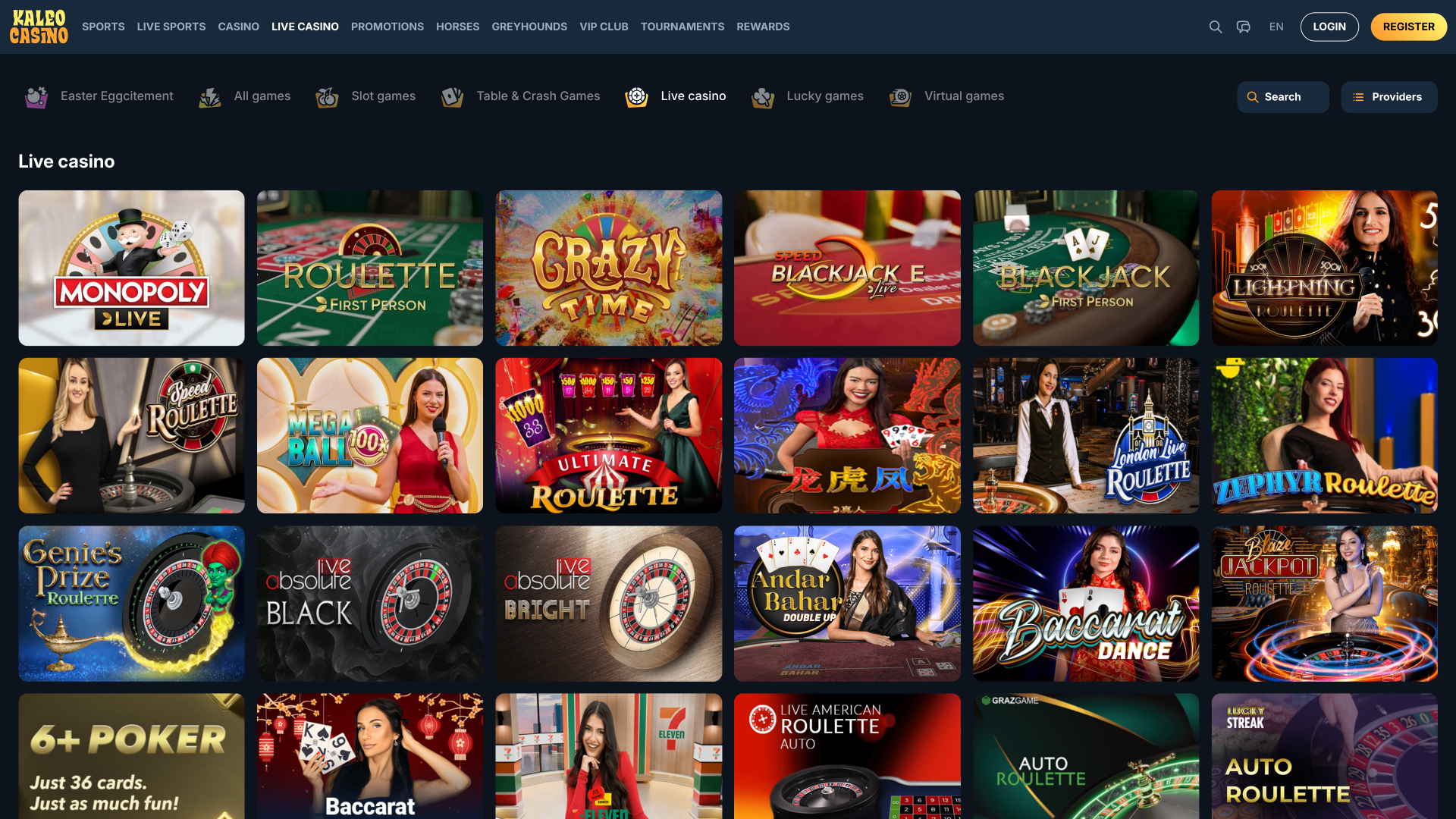 Kaleo Casino Live-Dealer