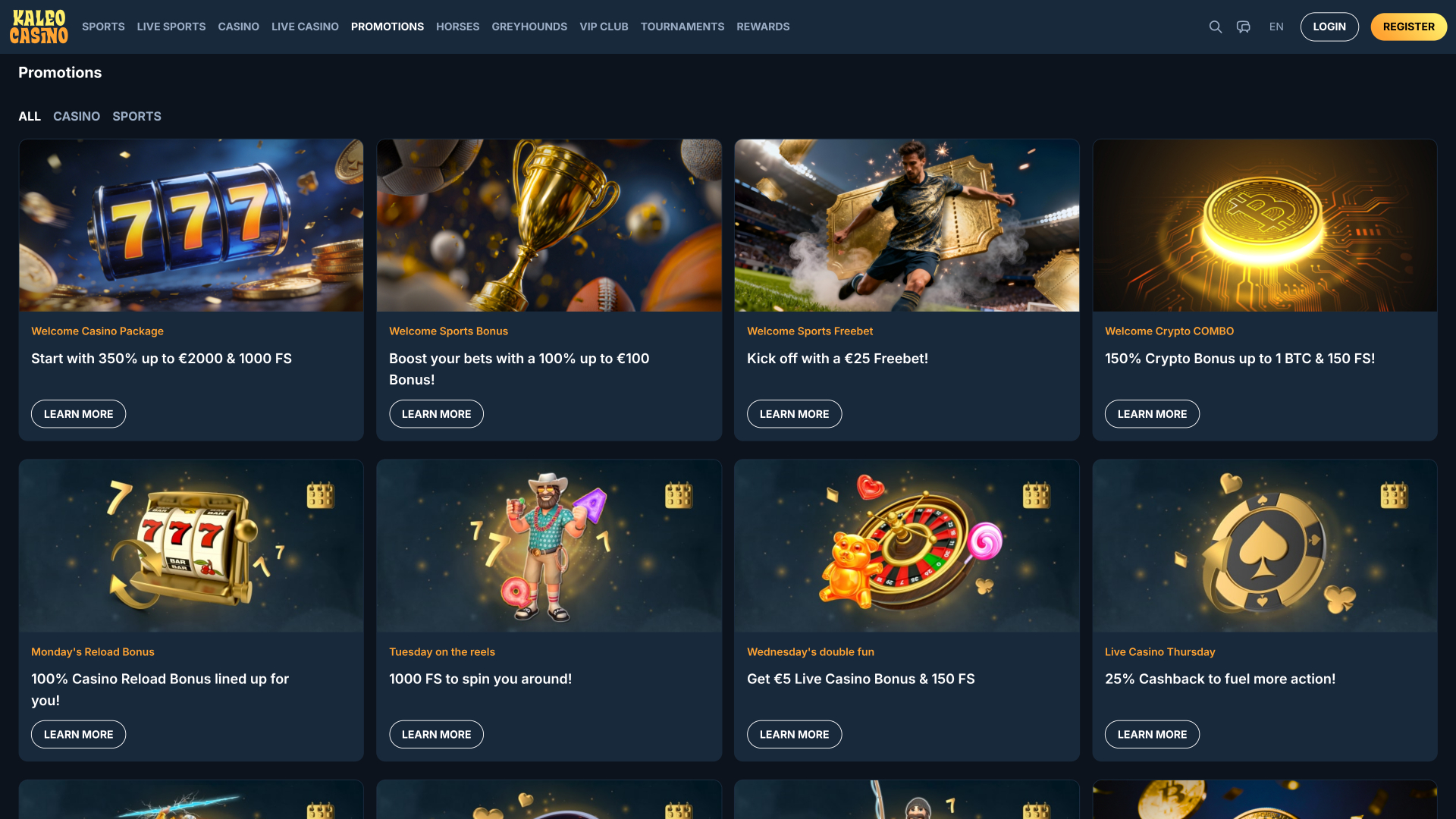 Kaleo Casino-Aktionen