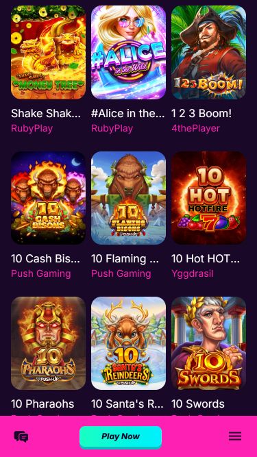 Juegos móviles de Canon Casino